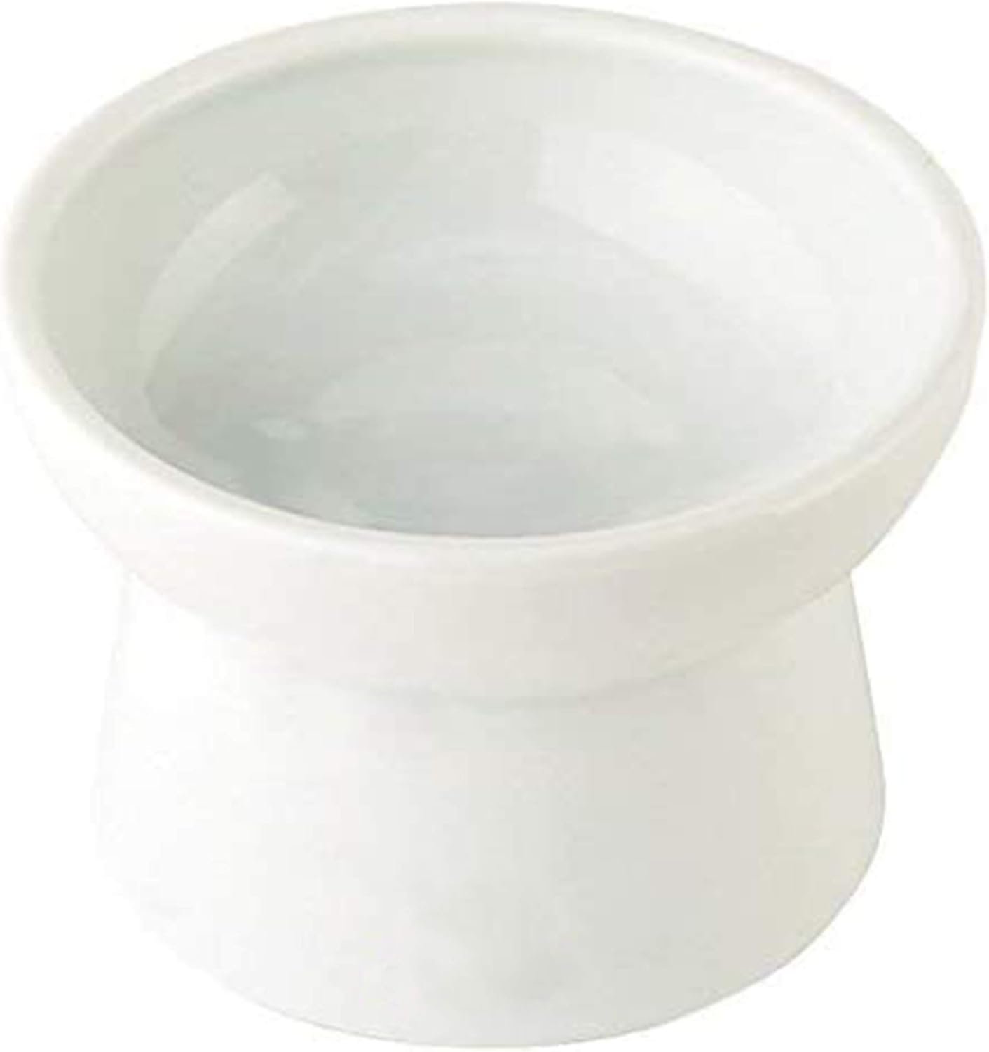 SunGrow Ceramic Cat Bowl with Stand, Suitable Eating Height for Pets, Raised Food Bowl, Mealtime for Your Cats, Stoneware Feeding Station