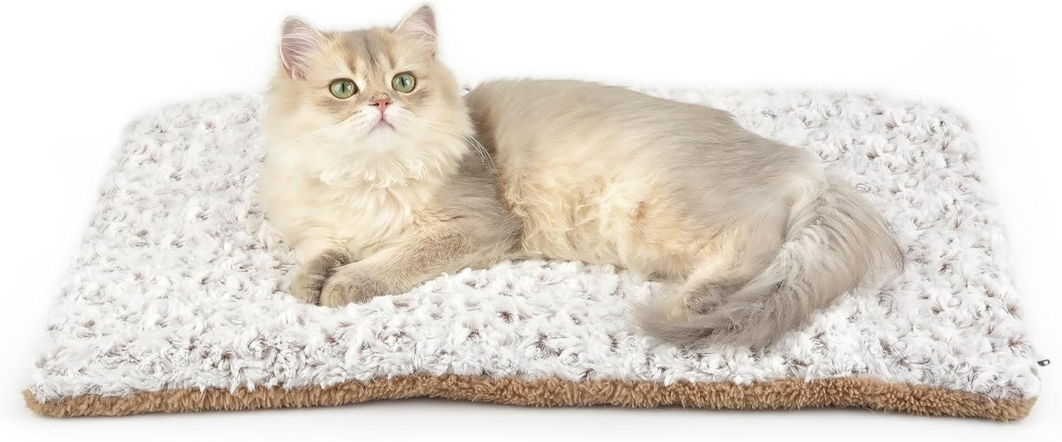Self Warming Cat Bed, 24″ x 18″ Self Heating Pet Pad, Double Sided Heated Dog Mat Thermal Blanket for Large Kittens Small Puppy