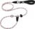 Patas Lague Slip Lead Dog Leash for Dogs, Heavy Duty Highly Reflective Premium Quality Training Slip Loop Leash with 360° Swivel Metal Hook and Comfortable Handle(1/2″ x 6 FT, Pink)