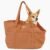 Plush Dog Purse Carrier for Small Dogs, Soft Dog Tote Bag with Safety Harness Clip, Cozy Pet Carrier for Dogs Under 15 lbs, Comfortable Dog Shoulder Carrier for Travel, Brown