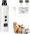 Cat Nail Trimmer,Cat Nail,Safe Cut Cat Nail Trimmer, Nail Trimmer, Two Adjustable with 360° Grinding Settings, Pet Nail Grooming Tool for All Cats & Dogs (White)