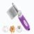 Dematting Undercoat Rake Comb for Dogs & Cats with Long 2.5-In Stainless Steel Safety Blades for Removing Knots, Mats & Tangles – Pet Grooming Deshedding Brush Tool with Anti-Slip Grip