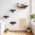 Cat Shelves for Wall，5 in 1 Cat Furniture Set with Soft Pad，Space-Saving Wall Mounted Shelves with Toys for Play & Rest